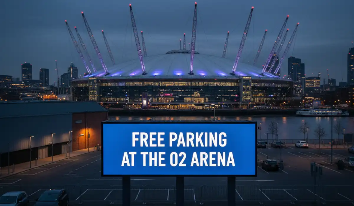 Free Parking at o2 arena